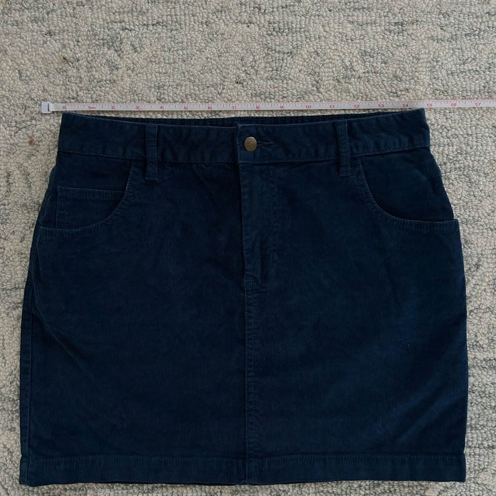BDG Blue Corduroy Skirt